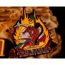 DUNGEONS AND DRAGONS THE CARTOON 40TH ANNIVERSARY TIAMAT PIN BADGE SPILLA FANATTIK