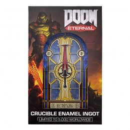 DOOM ETERNAL CRUCIBLE ENAMEL INGOT STAINED GLASS REPLICA LINGOTTO FANATTIK