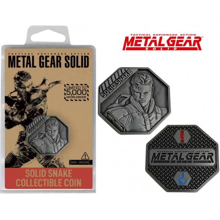 METAL GEAR SOLID LIMITED EDITION SOLID SNAKE COLLECTIBLE COIN MONETA DA COLLEZIONE