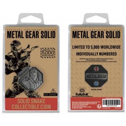 FANATTIK METAL GEAR SOLID LIMITED EDITION SOLID SNAKE COLLECTIBLE COIN