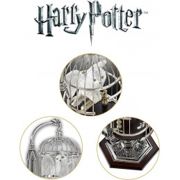 NOBLE COLLECTIONS HARRY POTTER HEDWIG AND CAGE FIGURE REPLICA