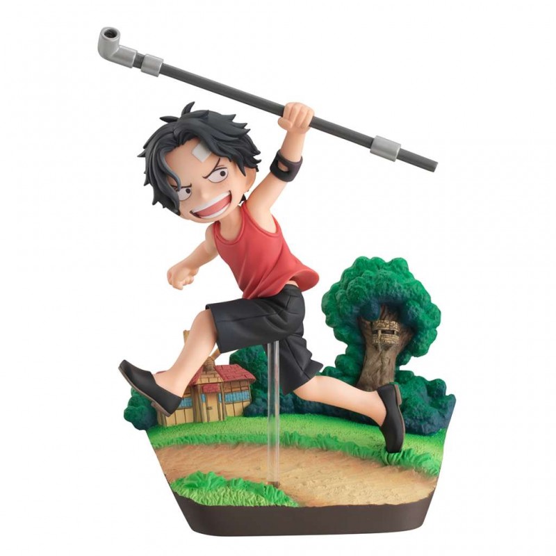 MEGAHOUSE ONE PIECE GEM PORTGAS D. ACE RUN RUN RUN STATUE FIGURE