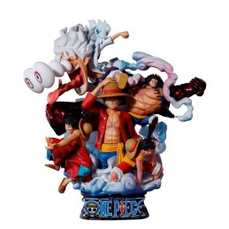 PETITRAMA DX ONE PIECE LOGBOX REBIRTH LUFFY SPECIAL FIGURE MEGAHOUSE