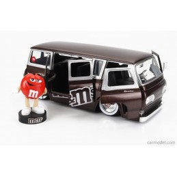 M&M'S 1965 FORD ECONOLINE WITH RED FIGURE DIE CAST 1/24 MODEL JADA TOYS
