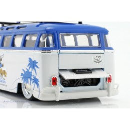 JADA TOYS MICKEY & FRIENDS VOLKSWAGEN T1 BUS WITH MICKEY MOUSE FIGURE DIE CAST 1/24 MODEL