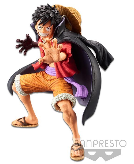 BANPRESTO ONE PIECE KING OF ARTIST MONKEY D. LUFFY WANOKUNI STATUA ...