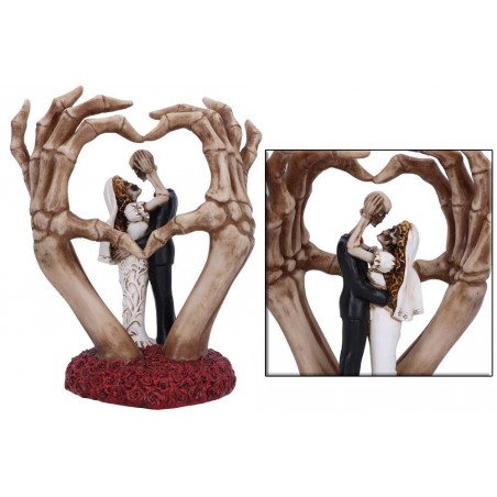 FROM THIS DAY FORWARD SKELETON WEDDING BRIDE AND GROOM ORNAMENT FIGURE