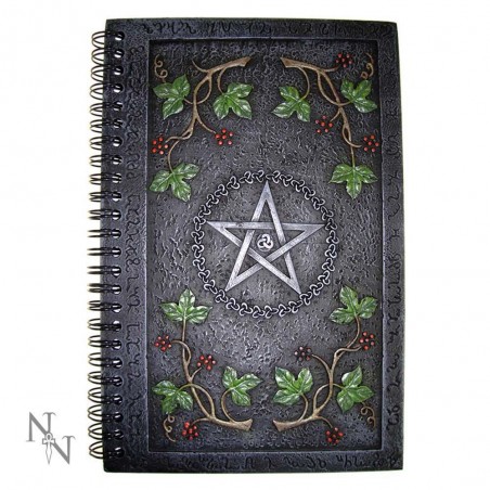 WICCAN BOOK OF SHADOWS RESIN COVER JOURNAL A5 AGENDA SPIRALE TACCUINO