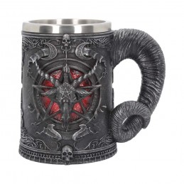 NEMESIS NOW BAPHOMET TANKARD RESIN 16CM BOCCALE