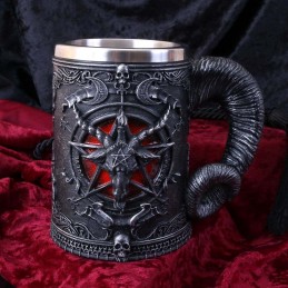 NEMESIS NOW BAPHOMET TANKARD RESIN 16CM BOCCALE