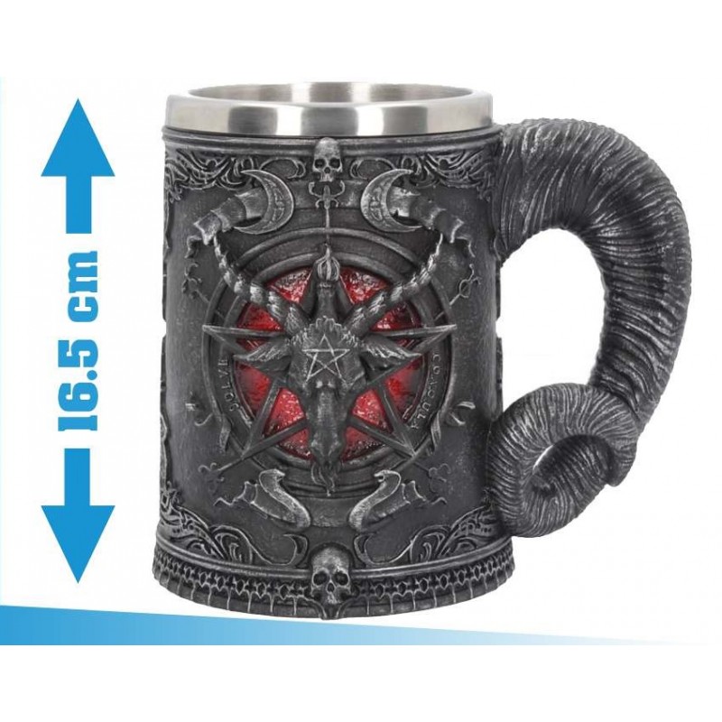 NEMESIS NOW BAPHOMET TANKARD RESIN 16CM BOCCALE