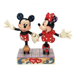 ENESCO MICKEY E MINNIE SUI PATTINI STATUA FIGURE