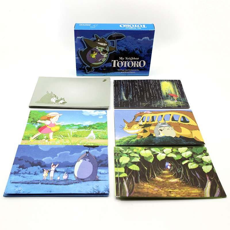 MY NEIGHBOR TOTORO 10 POP-UP NOTECARDS AND ENVELOPES SET 10 CARTOLINE POP-UP STUDIO GHIBLI