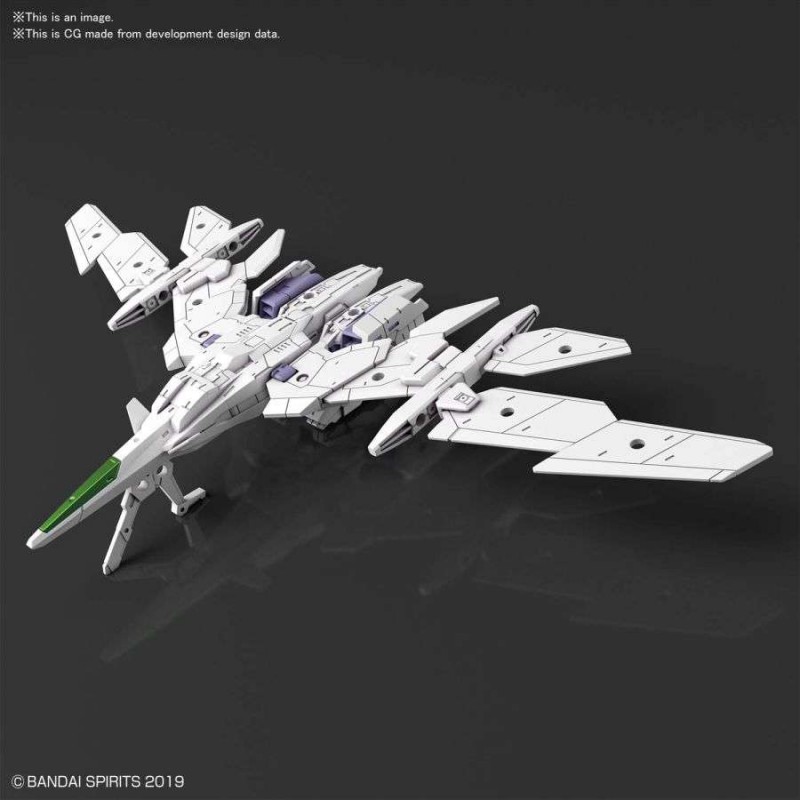BANDAI 30MM EXTENDED ARMAMENT VEHICLE AIR FIGHTER WHITE MODEL KIT