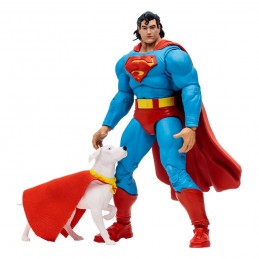 DC MULTIVERSE SUPERMAN & KRYPTO ACTION FIGURE MC FARLANE