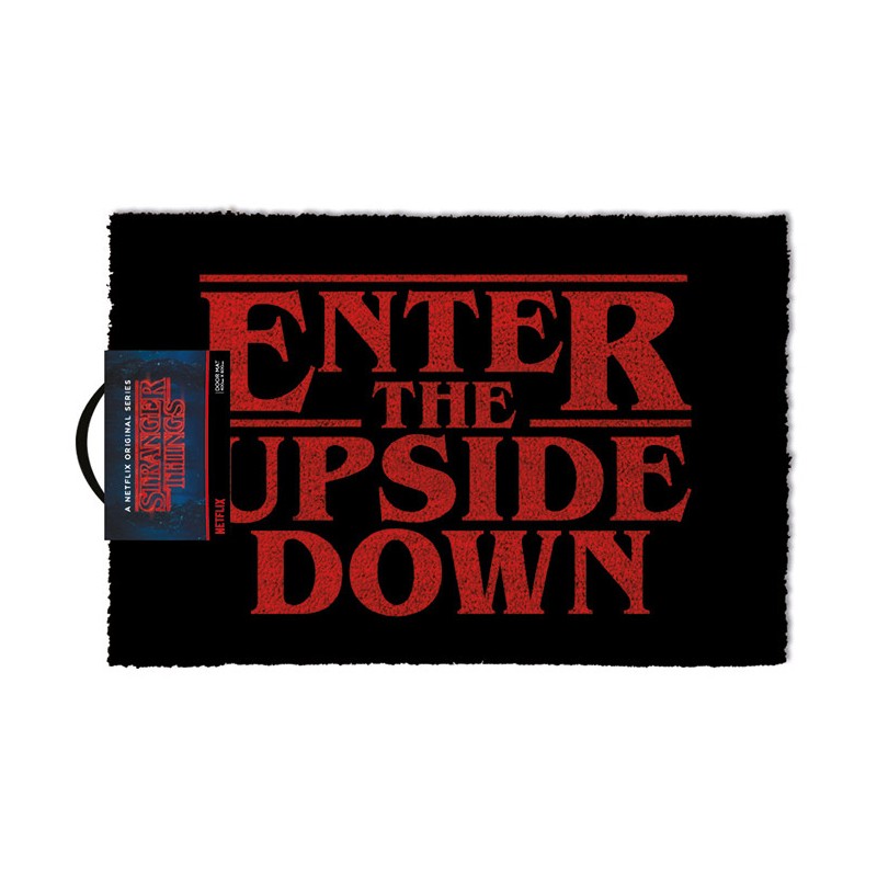 PYRAMID INTERNATIONAL STRANGER THINGS ENTER THE UPSIDE DOWN DOORMAT ZERBINO 40X60CM PYRAMID INTERNATIONAL STRANGER THINGS ENTER THE UPSIDE DOWN DOORMAT ZERBINO 40X60CM