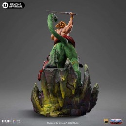 IRON STUDIOS MASTERS OF THE UNIVERSE HE-MAN AND BATTLE CAT BDS ART SCALE DELUXE 1/10 STATUE FIGURE