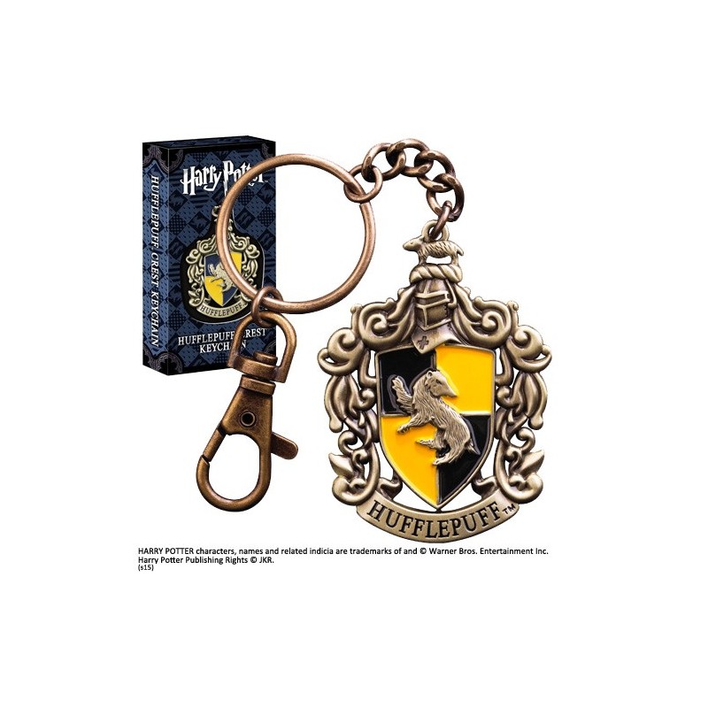 HARRY POTTER HUFFLEPUFF CREST METAL KEYCHAIN PORTACHIAVI IN METALLO NOBLE COLLECTIONS HARRY POTTER HUFFLEPUFF CREST METAL KEYCHAIN PORTACHIAVI IN METALLO NOBLE COLLECTIONS