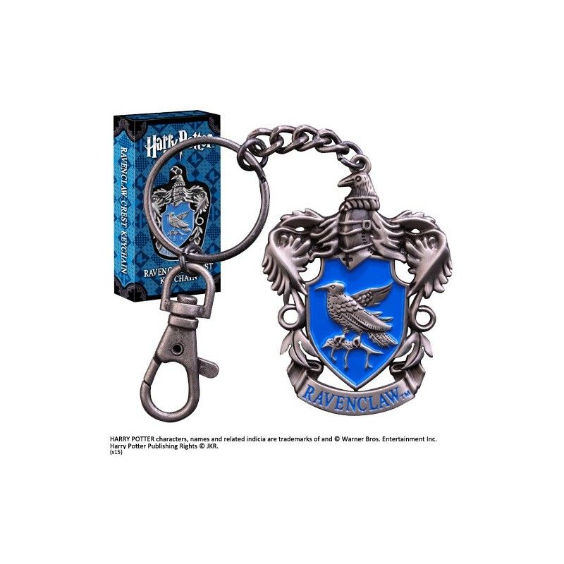 NOBLE COLLECTIONS HARRY POTTER RAVENCLAW CREST METAL KEYCHAIN PORTACHIAVI IN METALLO