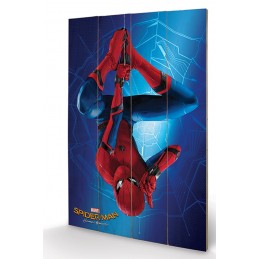 SPIDER-MAN HOMECOMING CITY WOOD PRINT STAMPA SU LEGNO 40 X 60 CM PYRAMID INTERNATIONAL