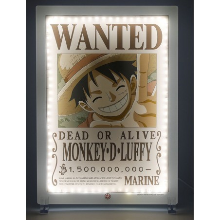 ONE PIECE LUFFY NEON STYLE LIGHT WANTED LAMP