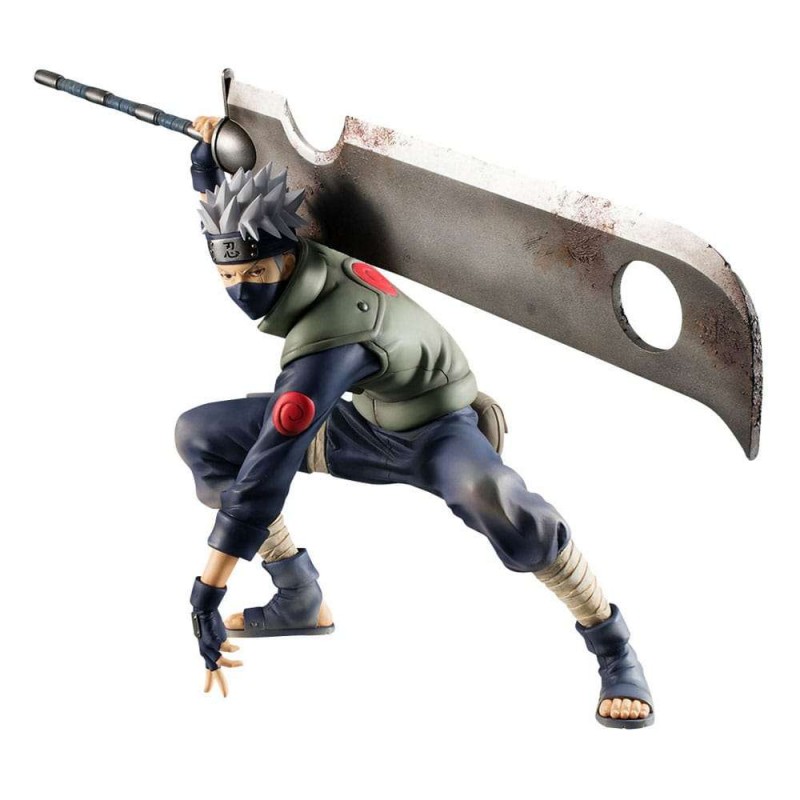 NARUTO KAKASHI HATAKE GREAT NINJA WAR STATUA FIGURE MEGAHOUSE