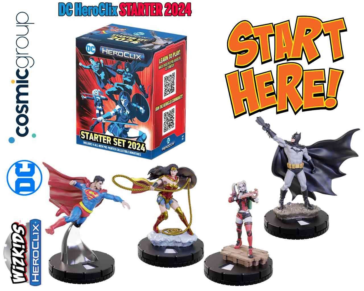 WIZKIDS DC COMICS HEROCLIX STARTER SET 2024
