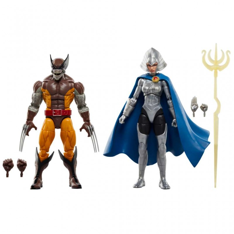 MARVEL LEGENDS WOLVERINE AND LILANDRA NERAMANI ACTION FIGURE HASBRO