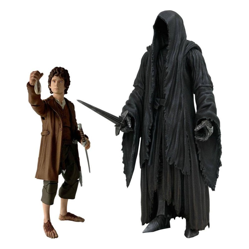 LORD OF THE RINGS SELECT FRODO AND RINGWRAITH ACTION FIGURE DIAMOND SELECT