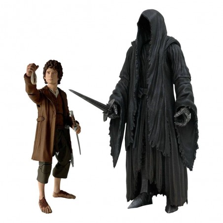 LORD OF THE RINGS SELECT FRODO AND RINGWRAITH ACTION FIGURE