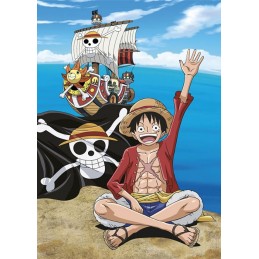 ONE PIECE LUFFY THOUSAND SUNNY COPERTA IN PILE 140X100CM AYMAX