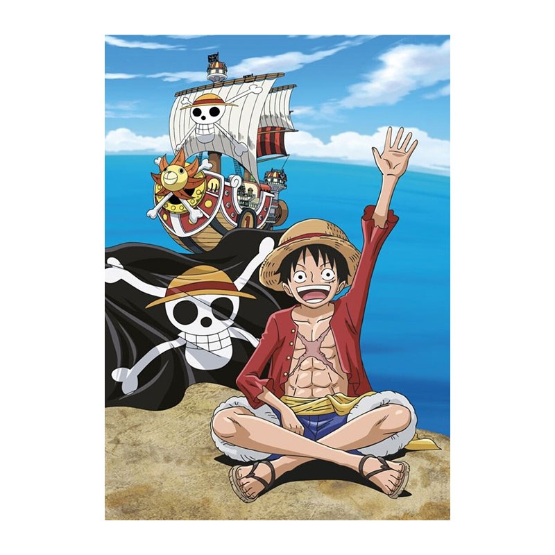 ONE PIECE LUFFY THOUSAND SUNNY COPERTA IN PILE 140X100CM AYMAX