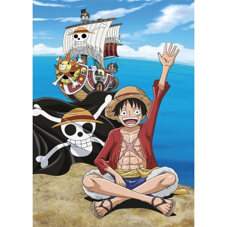 ONE PIECE LUFFY THOUSAND SUNNY COPERTA IN PILE 140X100CM