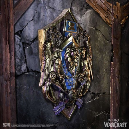 WORLD OF WARCRAFT ALLIANCE WALL PLAQUE
