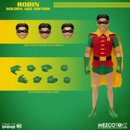 MEZCO TOYS DC COMICS ROBIN GOLDEN AGE EDITION ONE:12 COLLECTIVE ACTION FIGURE