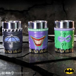 NEMESIS NOW DC COMICS BATMAN SUPER VILLAINS MINI CUP GLASS SET