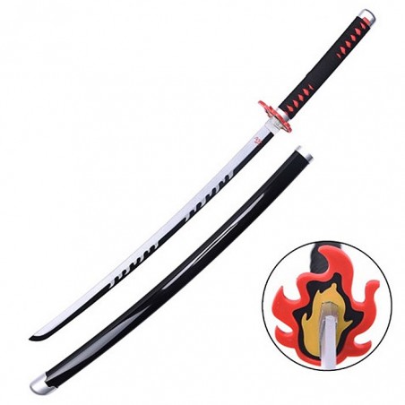 DEMON SLAYER BLACK NICHIRIN KATANA BAMBOO REPLICA 103CM