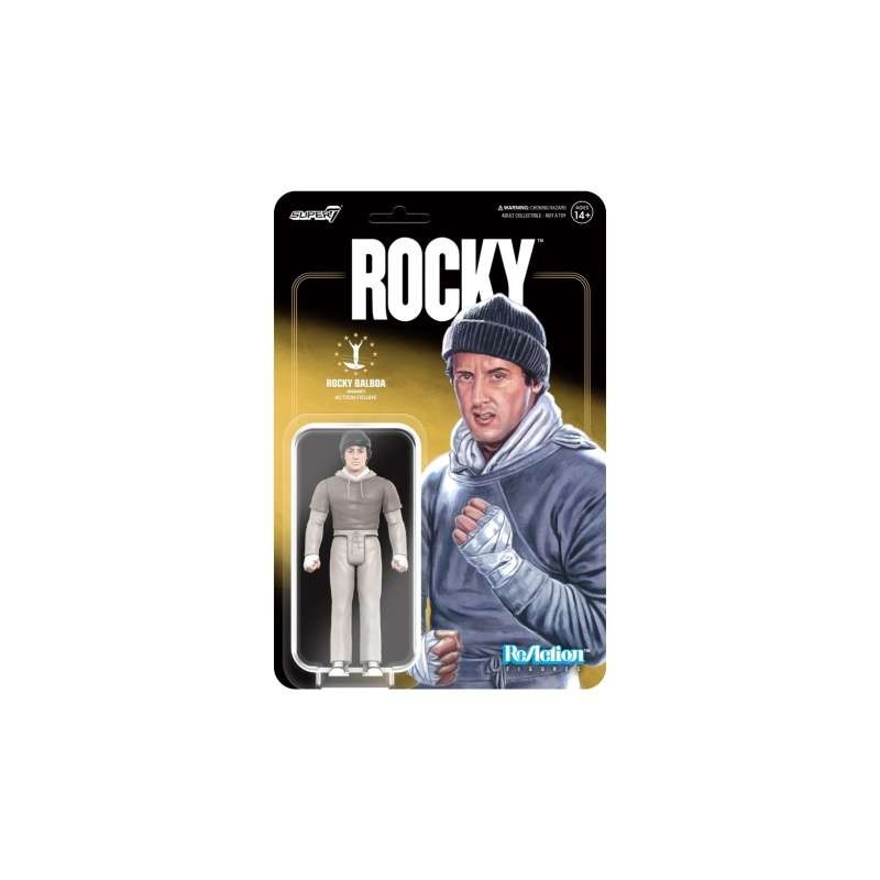 ROCKY REACTION ROCKY BALBOA WORKOUT OUTFIT ACTION FIGURE SUPER7
