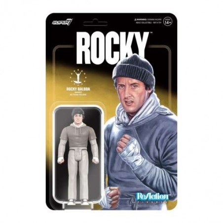 ROCKY REACTION ROCKY BALBOA WORKOUT OUTFIT ACTION FIGURE