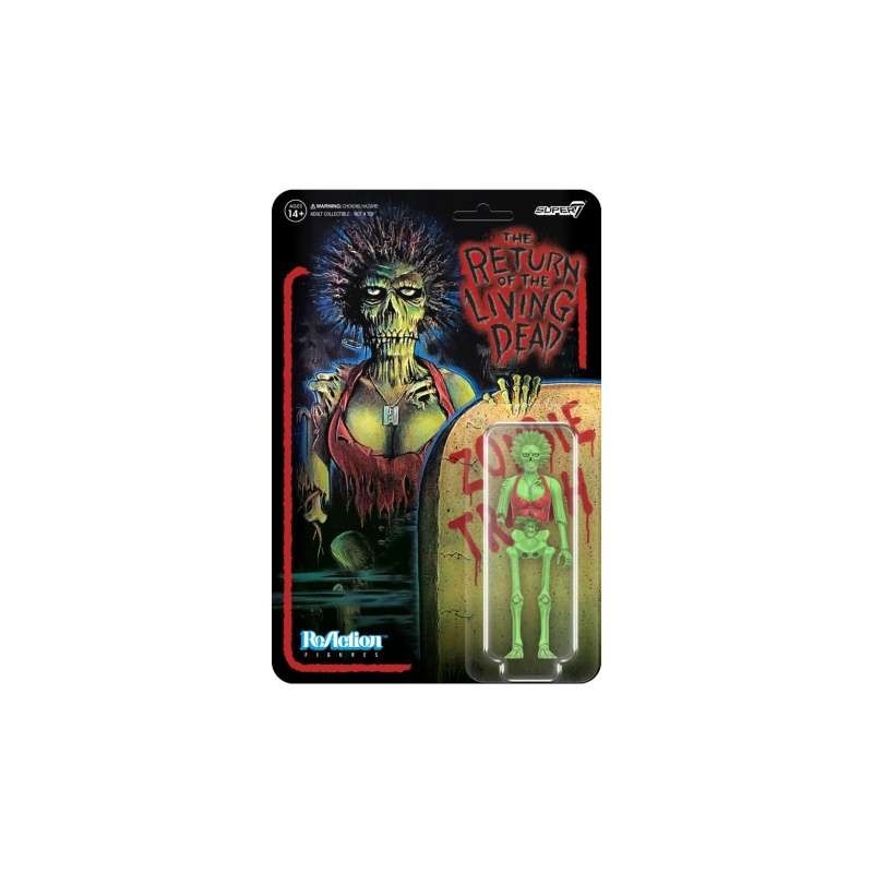 SUPER7 THE RETURN OF THE LIVING DEAD REACTION ZOMBIE TRASH ACTION FIGURE
