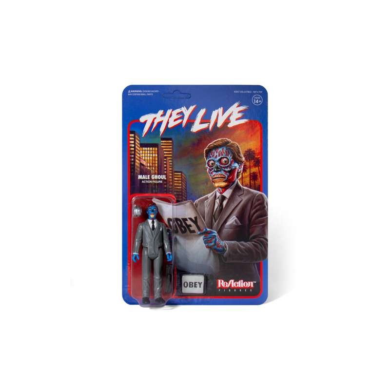 SUPER7 THEY LIVE REACTION MALE GHOUL ACTION FIGURE