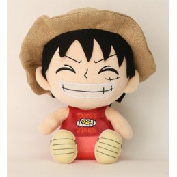 ONE PIECE LUFFY TAMGO JIKEN 25CM PELUCHE FIGURE SAKAMI MERCHANDISE