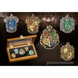 NOBLE COLLECTIONS HARRY POTTER HOUSES AND HOGWARTS 5 PINS PACK SET