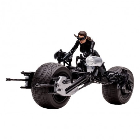 DC MULTIVERSE VEHICLE BATPOD WITH CATWOMAN ACTION FIGURE