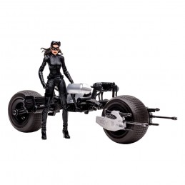 MC FARLANE DC MULTIVERSE VEHICLE BATPOD WITH CATWOMAN ACTION FIGURE