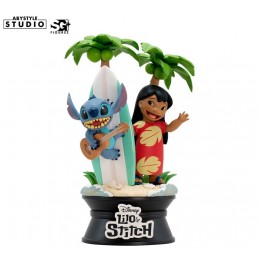 ABYSTYLE LILO AND STITCH SURFBOARD SG+ FIGURE STATUE