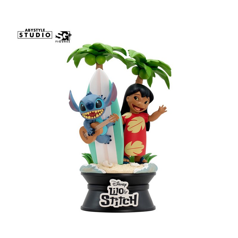 ABYSTYLE LILO AND STITCH SURFBOARD SG+ FIGURE STATUE