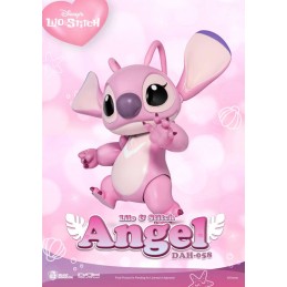 Figura banpresto disney lilo & stitch stitch fluffy puffy angel rosa