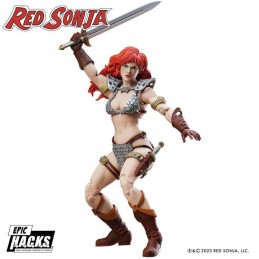 BOSS FIGHT STUDIO RED SONJA 50TH ANNIVERSARY EPIC H.A.C.K.S. ACTION FIGURE