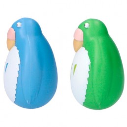 THE BOY AND THE HERON - BLUE AND GREEN PARAKEET 2-PACK ROLYPOLY MINI FIGURES STUDIO GHIBLI